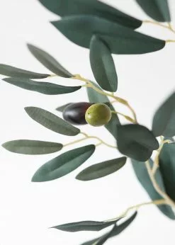 Afloral Artificial Plants Fake Olive Branch - 35