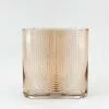 Afloral Sunset Ribbed Glass Vase - 7" Vases