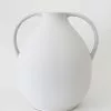 Afloral Natural White Clay Jug Vase - 14" Vases