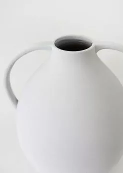 Afloral Natural White Clay Jug Vase - 14