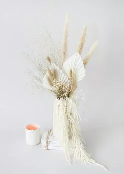 Afloral White Preserved Hanging Amaranthus - 32-40
