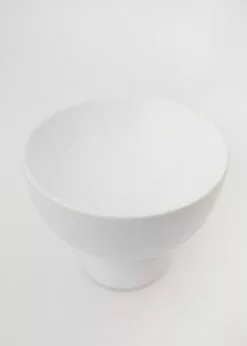 Afloral Large White Ceramic Compote - 6
