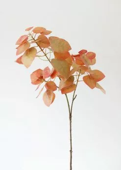 Afloral Artificial Plants Fake Smoke Tree Leaves In Terra Cotta - 28"