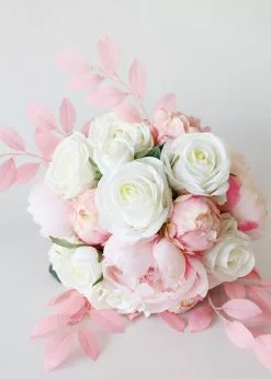 Afloral Artificial Plants Pink Artificial Ruscus Leaves - 26