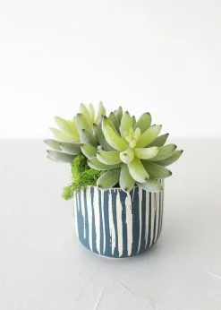 Afloral Artificial Plants Artificial Flocked Succulents Agave Cactus - 4