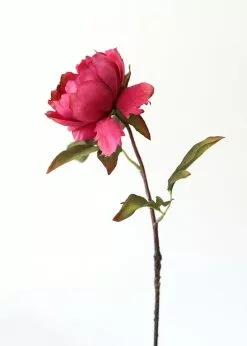 Afloral Artificial Flowers Fuchsia Artificial Peony Flower - 22"