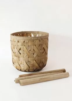 Afloral Woven Basket Plant Stand - 21.5