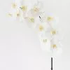 Afloral Artificial Flowers Large White Real Touch Fake Orchids - 44"