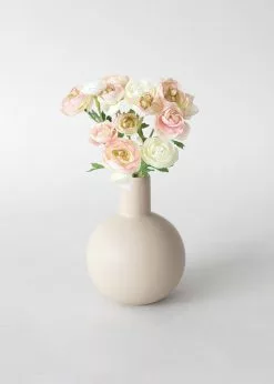 Afloral Beige Mini Ceramic Bud Vase - 5