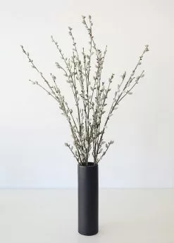 Afloral Fake Plastic Pussy Willow Branch - 45"