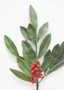 Afloral Fake Outdoor Bay Leaf Pick - 16.5