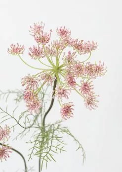 Afloral Artificial Flowers Pink Artificial Queen Anne's Lace - 33"