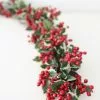 Afloral Outdoor Waterproof Holly Berry Christmas Garland - 4' Artificial Plants