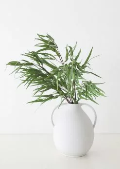 Afloral Artificial Plants Large Fake Eucalyptus Leaf Branch - 43"