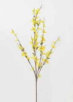 Afloral Artificial Forsythia Branch In Yellow - 38"