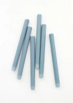 Afloral Tools & Accents Pack Of 6 Soft Blue Taper Candles - 9.5"