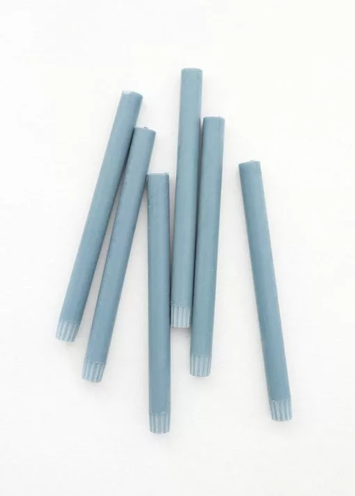 Afloral Tools & Accents Pack Of 6 Soft Blue Taper Candles - 9.5"