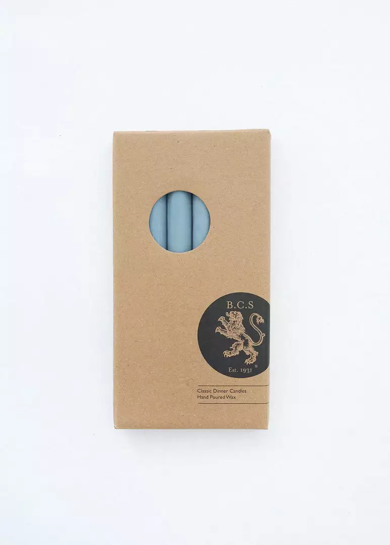 Afloral Tools & Accents Pack Of 6 Soft Blue Taper Candles - 9.5"