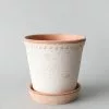 Afloral.com Bergs Handmade Clay Pot With Drainage - 6.5"