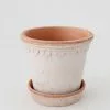 Afloral.com Bergs Pink Washed Clay Pot With Drainage - 6" Vases