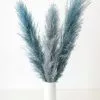 Afloral Dried Flowers Bundle Of 3 Blue Dried Pampas Grass - 40-48"