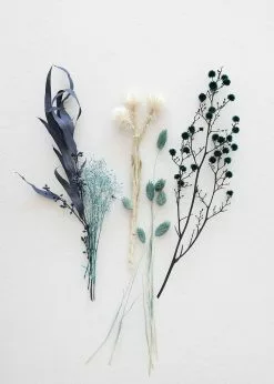 Afloral Dried Flowers Petite Dried Flower Bundle In Blue - 8-16