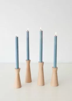 Afloral Tools & Accents Pack Of 6 Soft Blue Taper Candles - 9.5