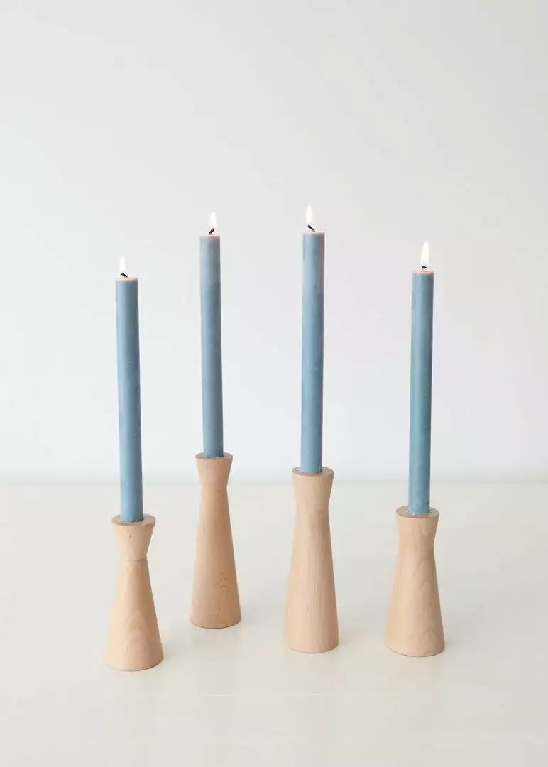 Afloral Tools & Accents Pack Of 6 Soft Blue Taper Candles - 9.5"