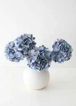 Afloral Blue Hydrangea Silk Flower - 21