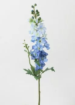 Afloral Blue Fake Larkspur Delphinium - 35" Artificial Flowers