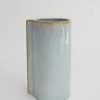 Afloral Blue Slate Ceramic Cylinder Vase - 9"