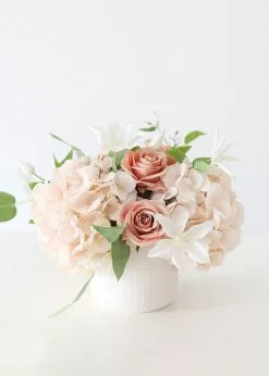 Afloral Oversized Artificial Hydrangea In Blush - 19