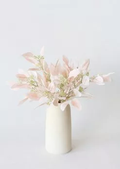 Afloral Fake Seeded Eucalyptus Leaves In Blush - 18