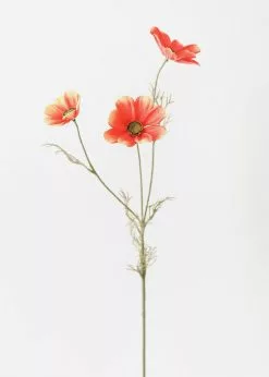 Afloral Coral Sunset Artificial Cosmos Wildflowers - 30