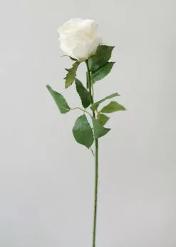 Afloral Cream Fake Cottage Rose Bud - 27.5"