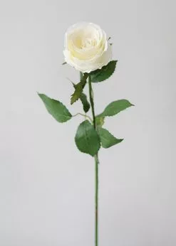 Afloral Cream Fake Cottage Rose Bud - 27.5"