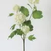 Afloral Artificial Flowers Cream White Artificial Snowball Flowers - 24"