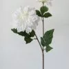 Afloral White Real Touch Dahlia Fake Flowers - 23.5" Artificial Flowers