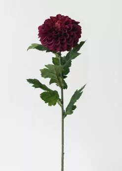 Afloral Plum Purple Fake Dahlia Flower - 29"