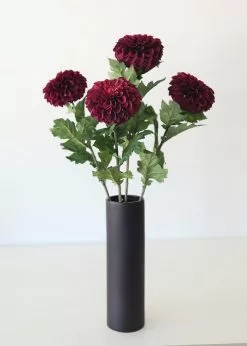 Afloral Plum Purple Fake Dahlia Flower - 29