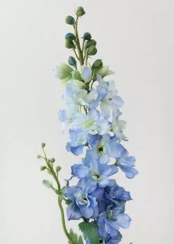 Afloral Blue Fake Larkspur Delphinium - 35" Artificial Flowers