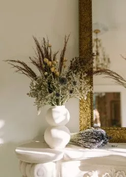 Afloral Matte Ceramic Double Orb Vase - 8"