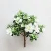 Afloral Artificial Flowers Silk Azalea Bush In Cream White - 12"