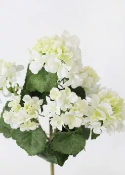 Afloral Artificial Flowers UV Protected Indoor/Outdoor Geranium Bush - 18