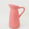 Vases Afloral Glossy Coral Glazed Pitcher - 9.5"