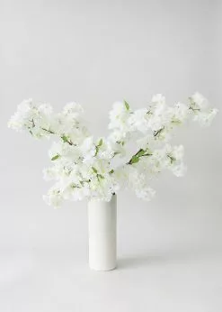 Afloral Artificial Spring Cherry Blossoms In Cream - 40