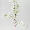 Afloral Artificial Spring Cherry Blossoms In Cream - 40" Artificial Flowers