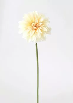 Afloral Dahlia Silk Flower In Yellow Peach - 19"