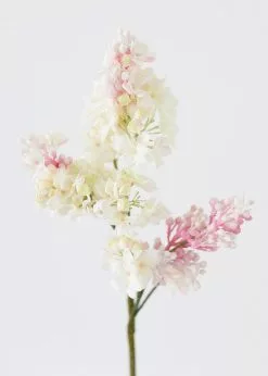 Afloral Pink Cream Artificial Lilac Flower - 25