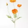 Afloral Artificial Flowers Fake Poppy Flower In Orange - 23"